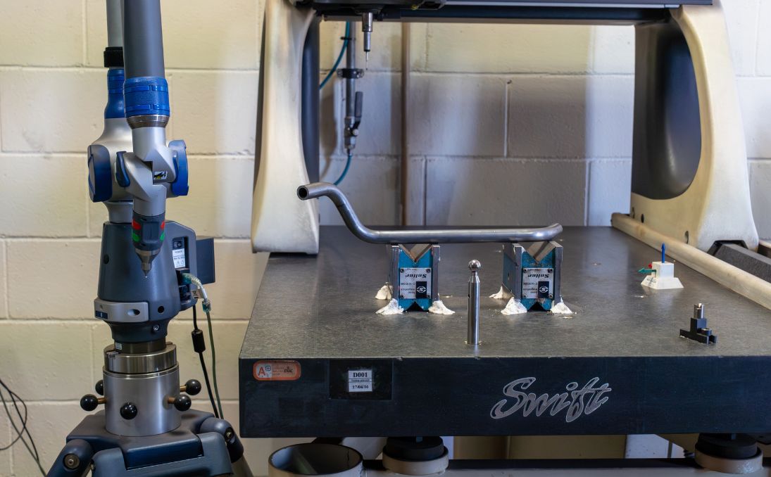 control dimensional en el curvado de tubos industriales